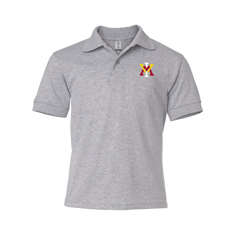 Youth VMI Keydets Gildan Dry Blend Jersey Polo